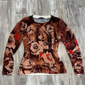 Authentic Vintage Y2K Pierri New York Women's whimsygoth grunge fairy  floral kn